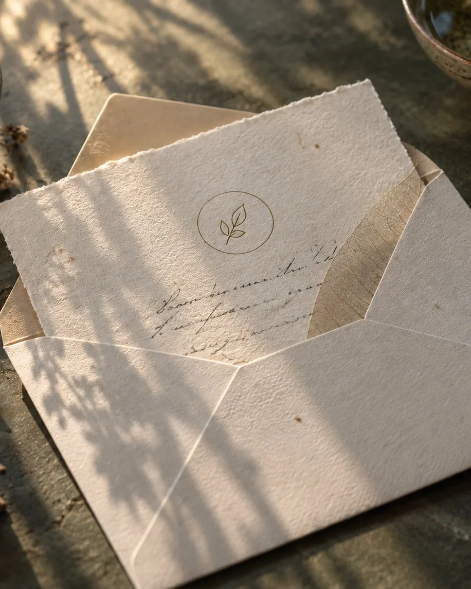An open envelope and letter in afternoon light, for common questions about acupuncture and Chinese herbal medicine in the Cotswolds